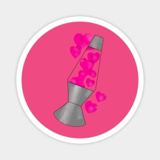 Heart lava lamp Magnet